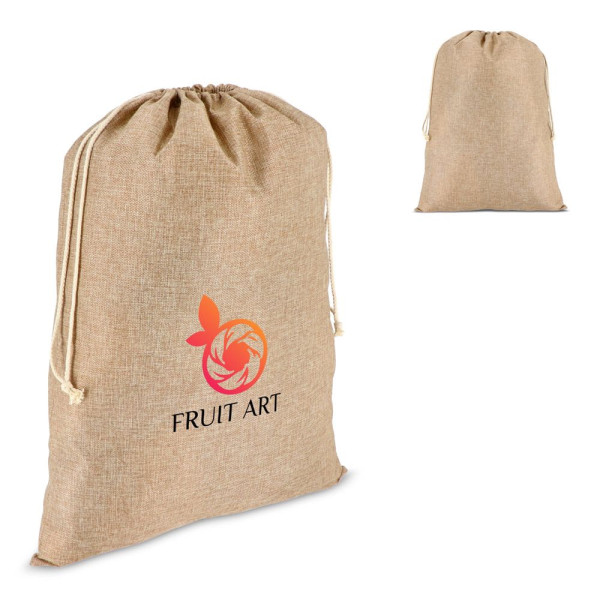 Jute-stijl geschenkzak 50x70cm