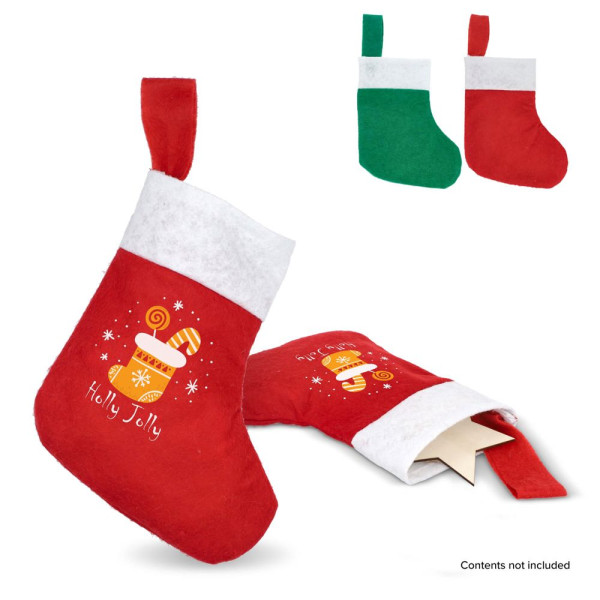 Vilten kerstsok 24cm