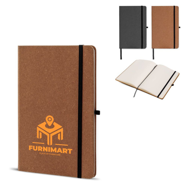 Hardcover notebook recycled leer A5
