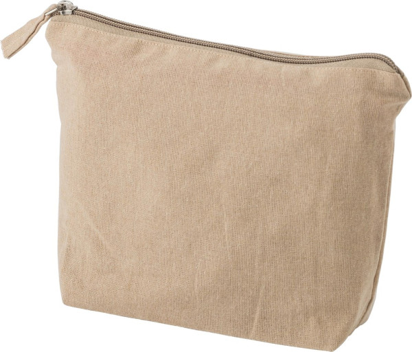 Gerecyclede katoenen cosmetische tas (180 gsm) Cressida