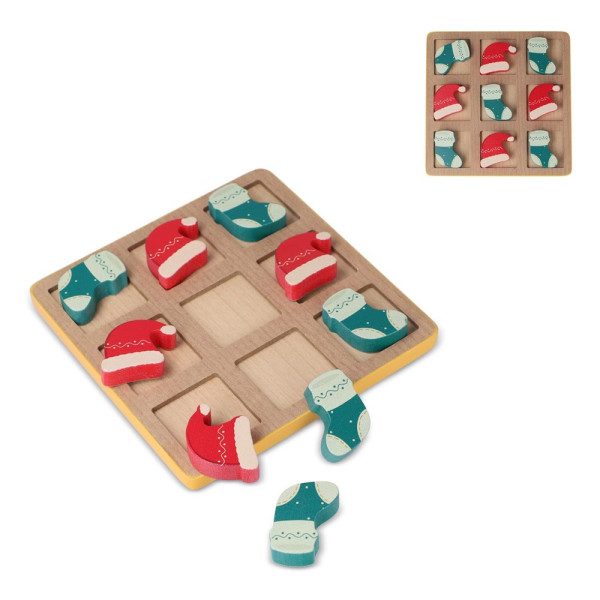 InSideOut FSC Houten Kerstmis tic-tac-toe