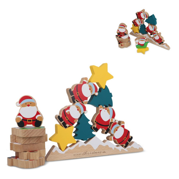InSideOut FSC Houten Kerstman-balanceerspel