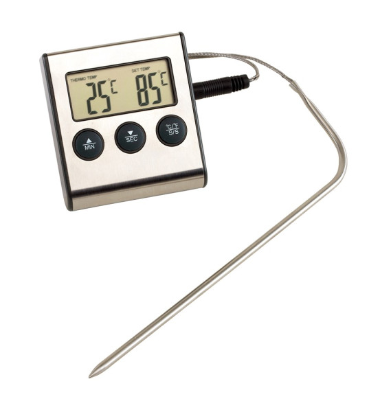 Kookthermometer van RVS met LCD display GOURMET
