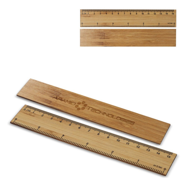 Bamboe liniaal 15cm