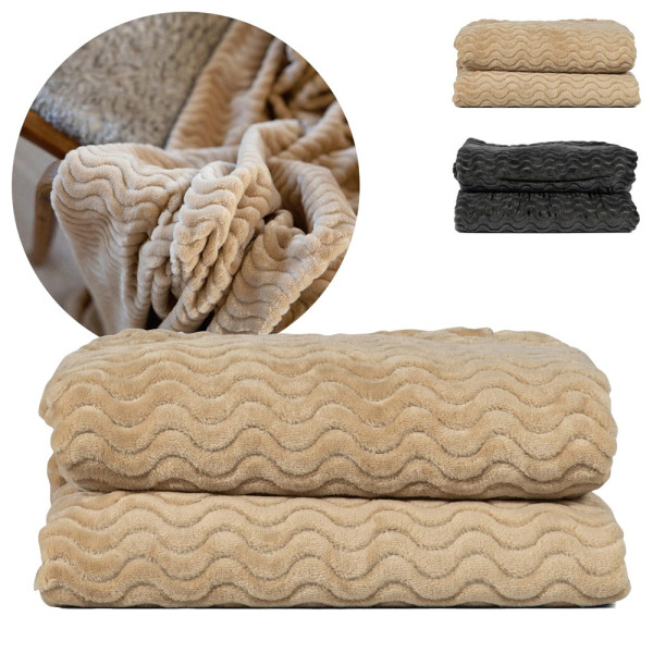 Sagaform Agnes fleece deken 130x170 cm