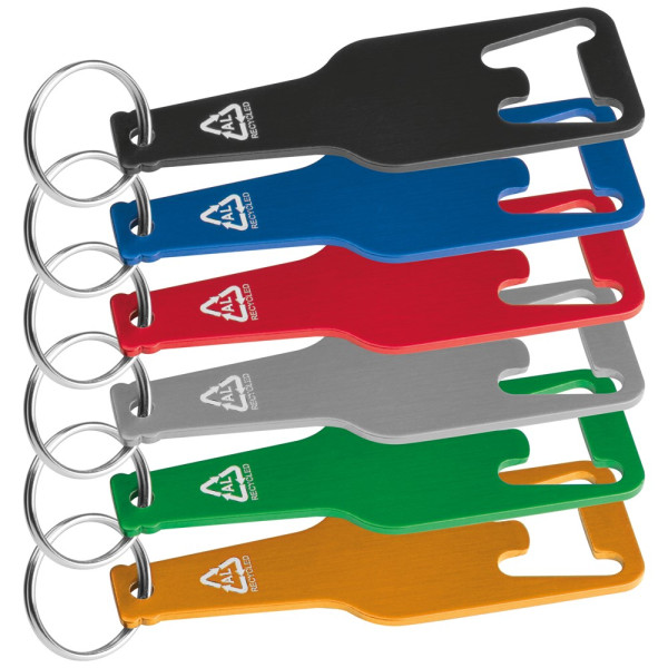 Flessenopener gemaakt van gerecycled aluminium in Malmö